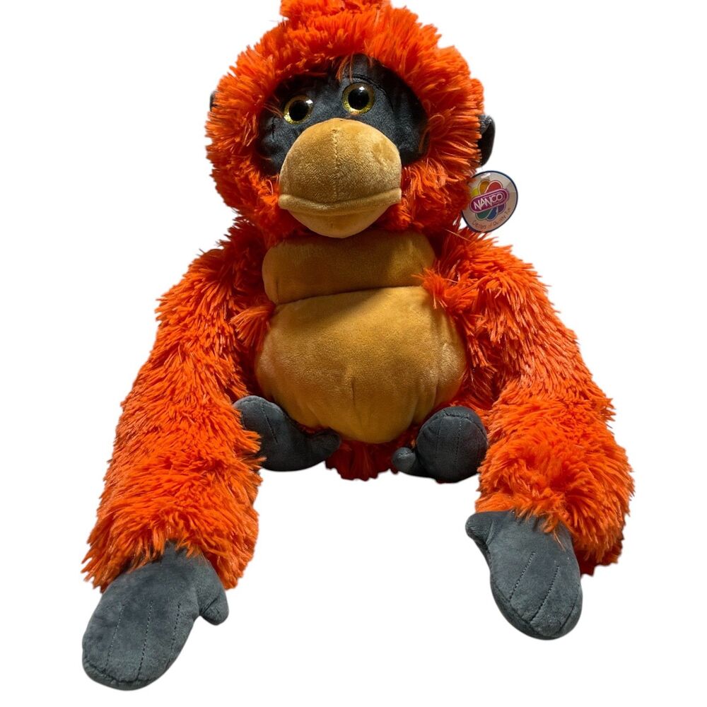 NanCO Orange‎ Orangutan 18 x 13 Approx.  Hugger Hanging Stuffie